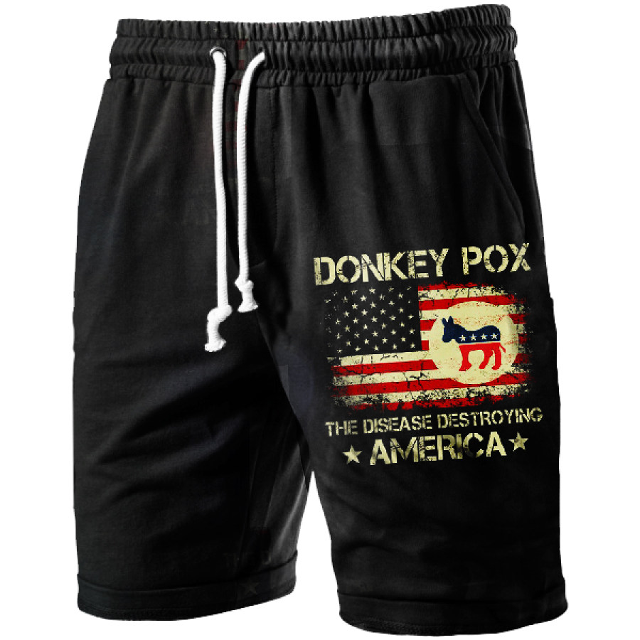 

Donkey Pox The Disease Destroying America Men's Shorts