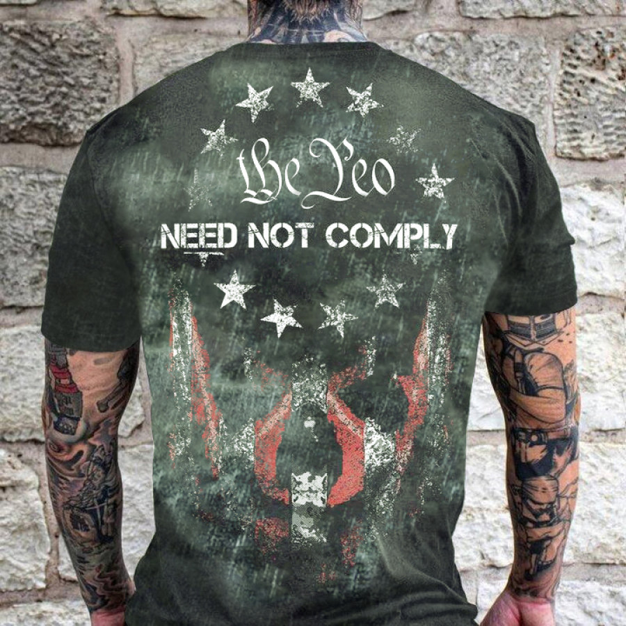 

Need Not Comply Men's Vintage T-shirt