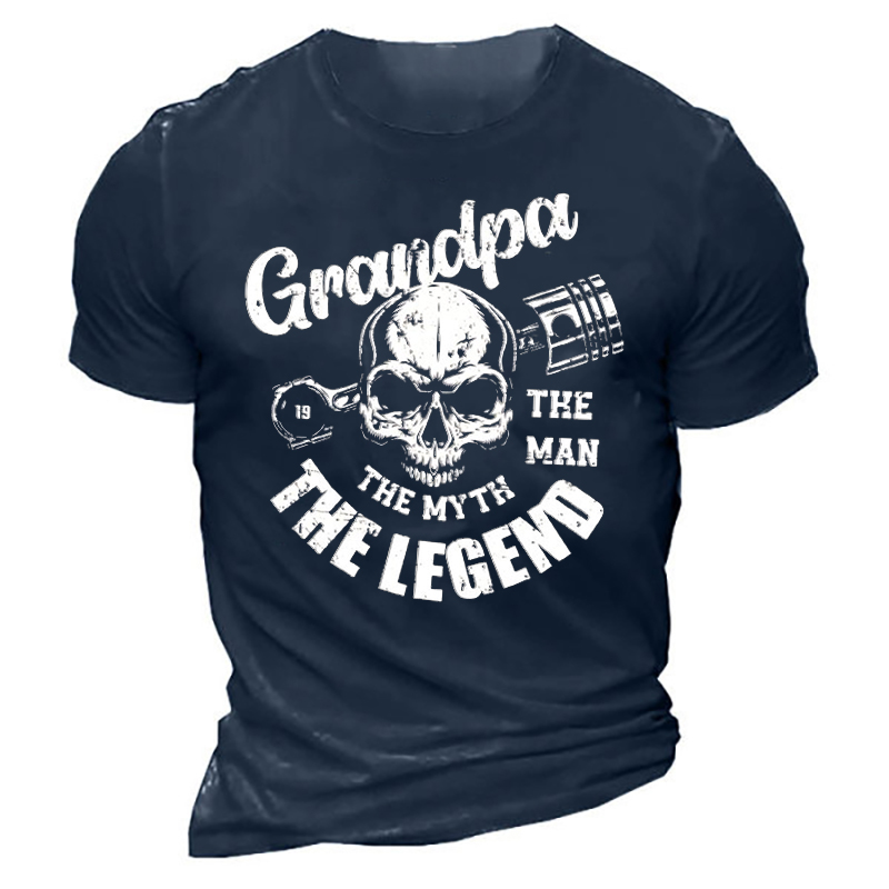 Grandpa The Man The Chic Myth The Legend Funny Shirt
