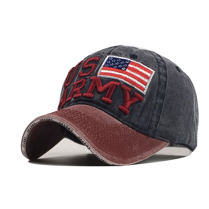 Men's Outdoor Usa Embroidered Chic Letters American Flag Baseball Cap