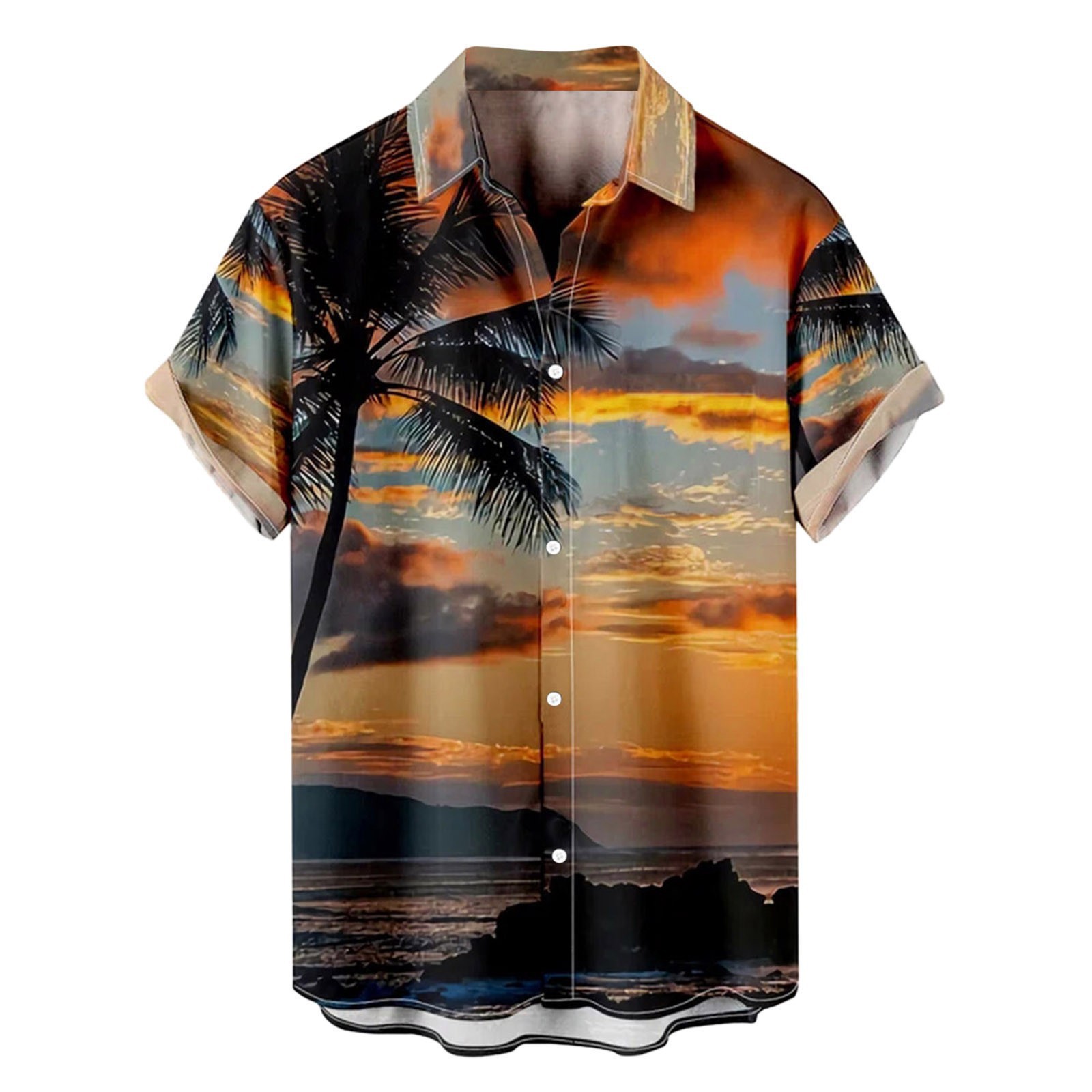 Men's Coconut Beach Short Sleeve Chic Shirt
