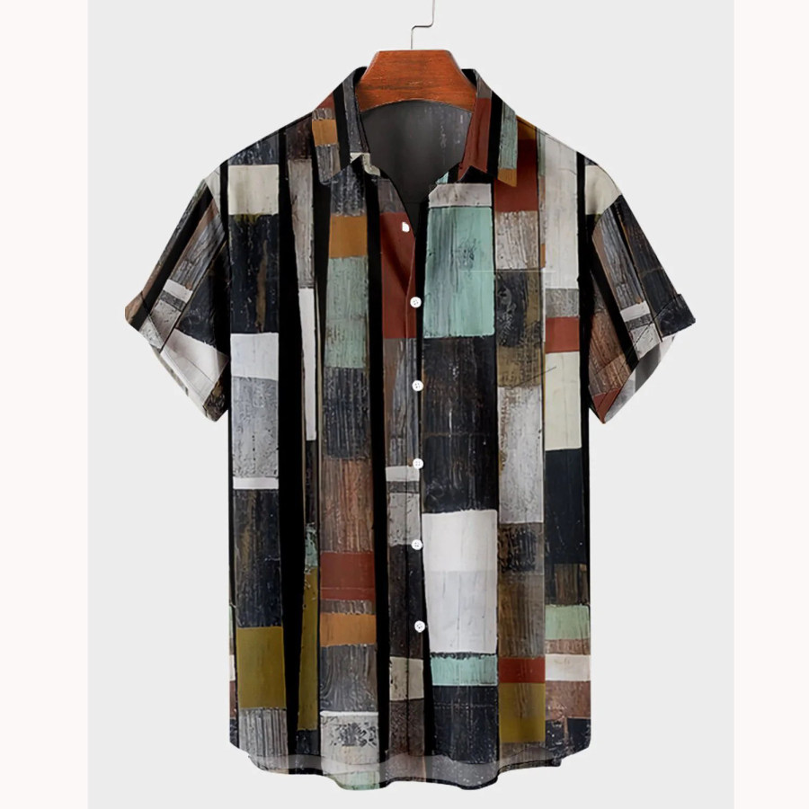 

Men's Plaid Beach Short Sleeve Shirt