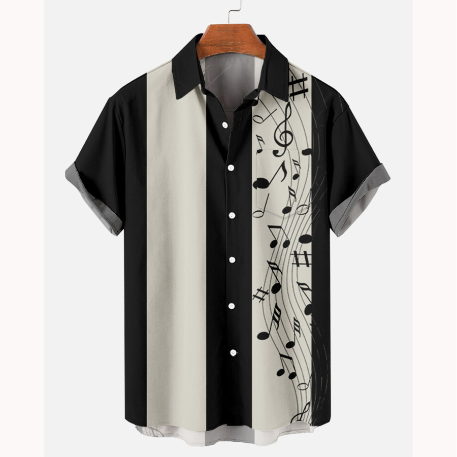 

Men's Music Short Sleeve Beach Shirt