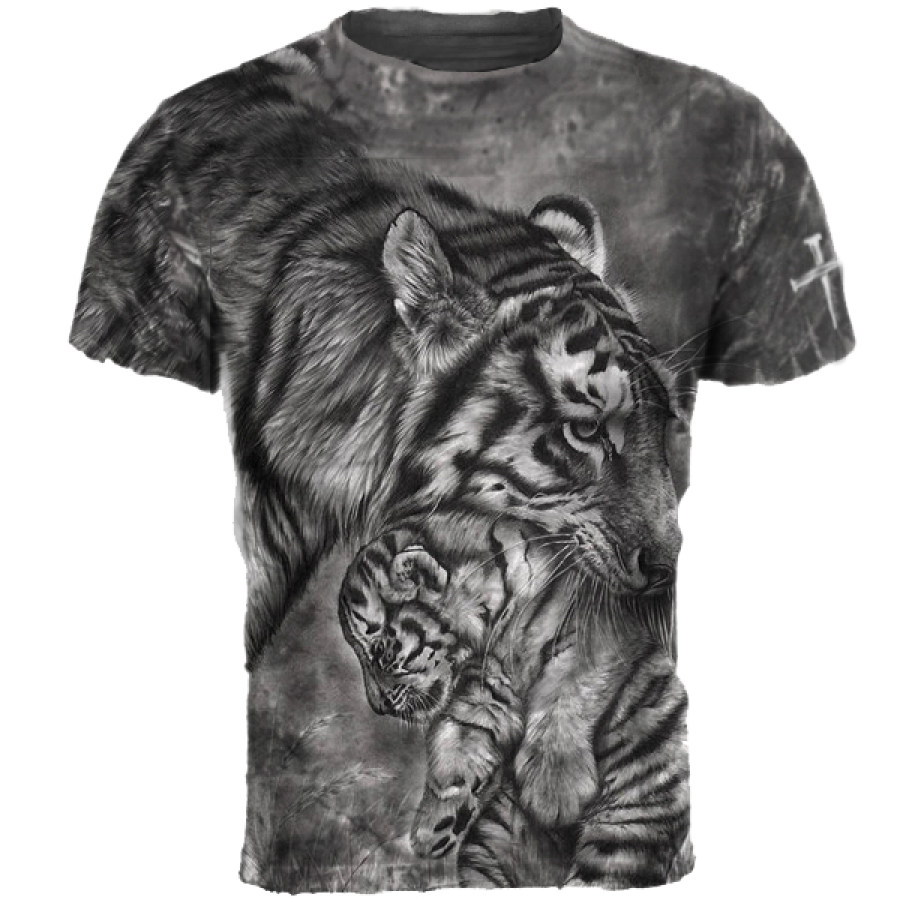 

Wait 'Til Your Father Gets Home Jesus Redemption Men's Vintage Print Short Sleeve T-Shirt