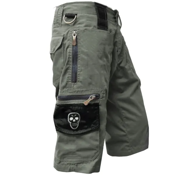 Men's Outdoor Skull Pocket Tactical Cargo Shorts - Nikiluwa.com 