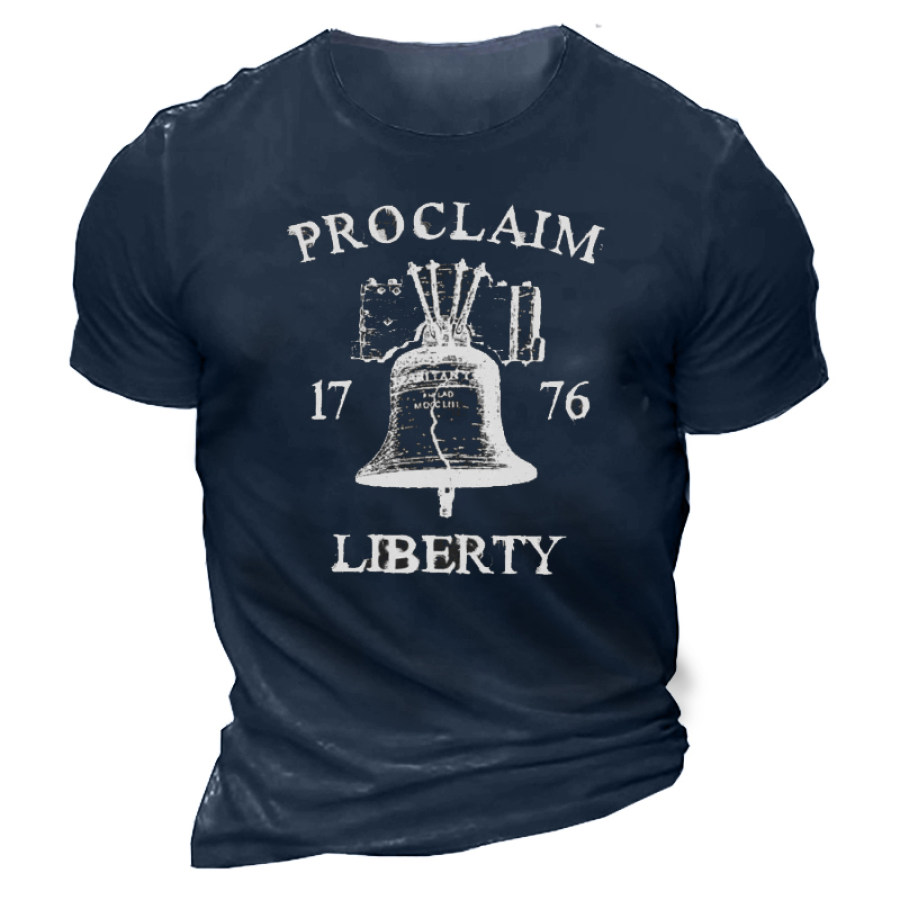 

Proclaim 1776 Men's Independence Day Liberty Cotton T-Shirt