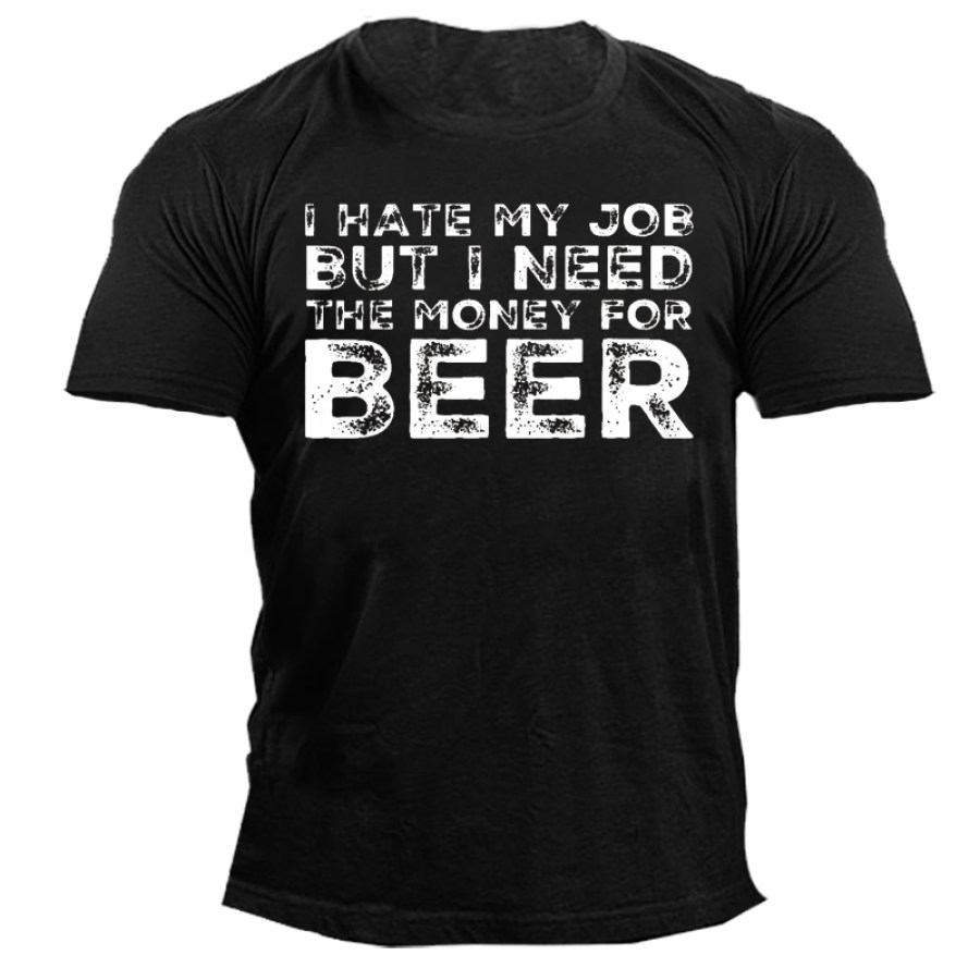 

Beer Lover Fathers Day DrinkingMen's Short Sleeve T-Shirt