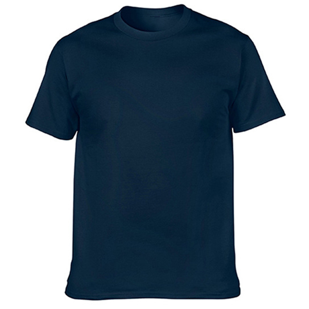 Men's Solid Cotton Comfortable Chic Crew Neck T-shirt