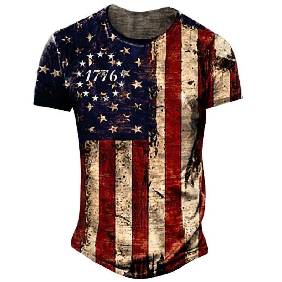 

Men's American Flag Short Sleeve T-Shirt