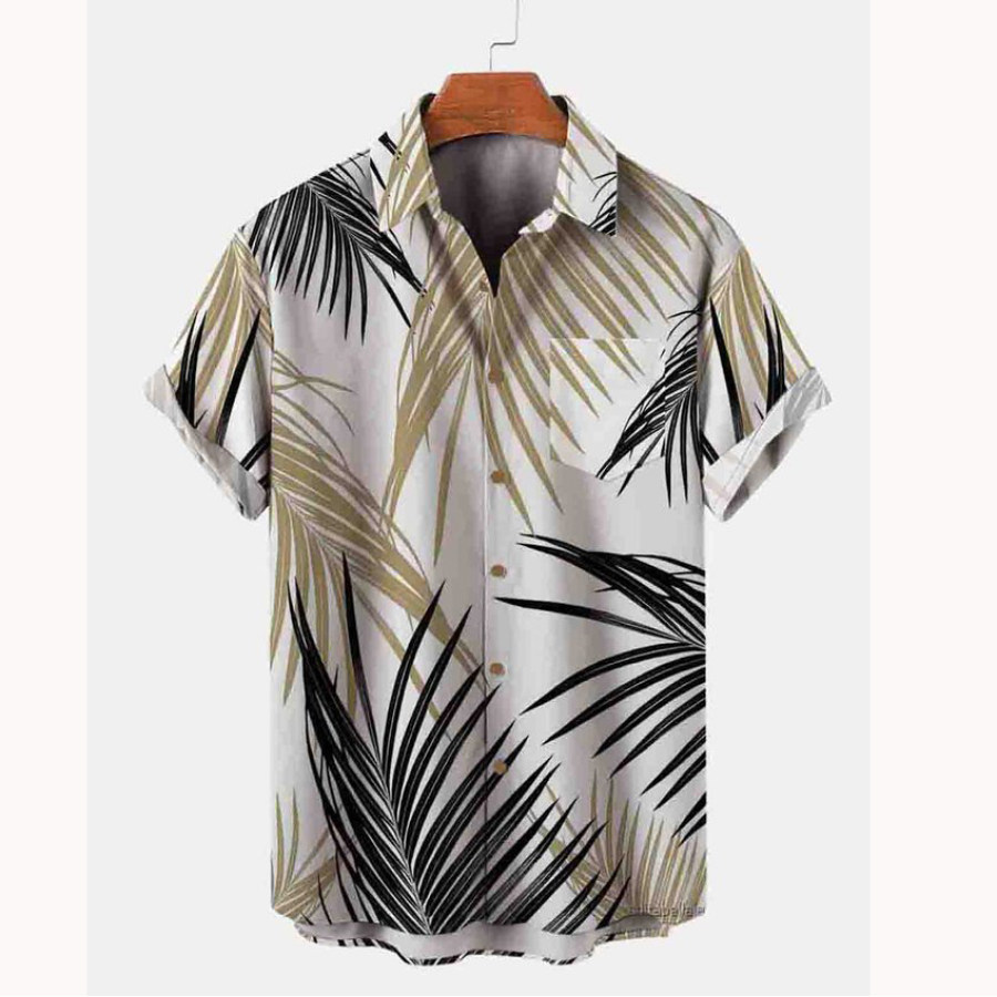 

Playera De Manga Corta Leaf Beach Para Hombre