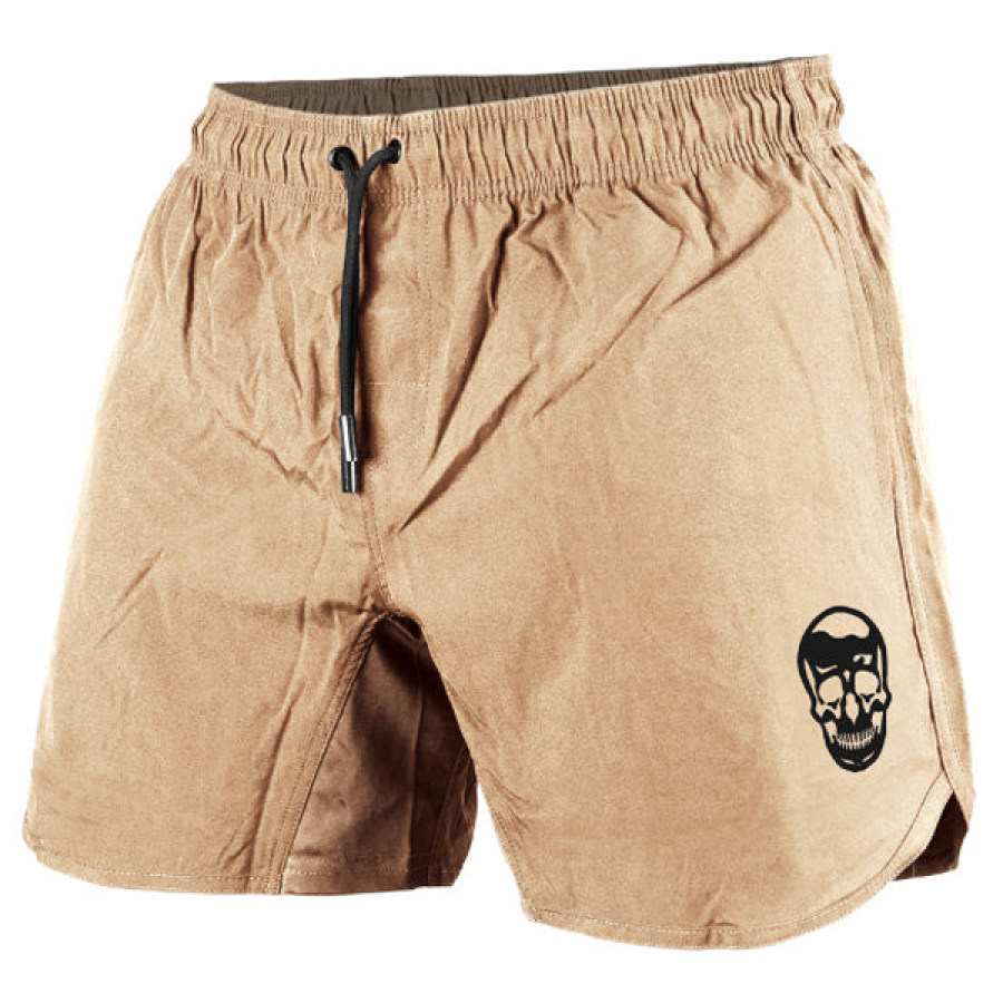 

Skull Print Men's Casual Shorts