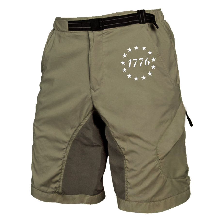 

Men's 1776 American Stars Print Outdoor Cargo Shorts