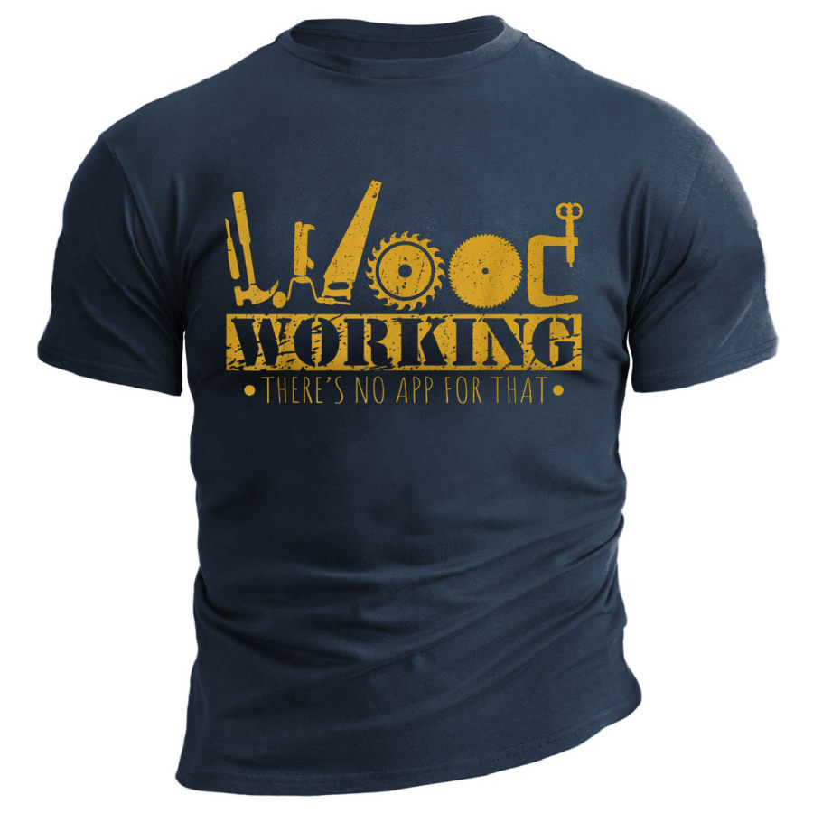 

Men's Woodworking Tools Print Cotton T-Shirt