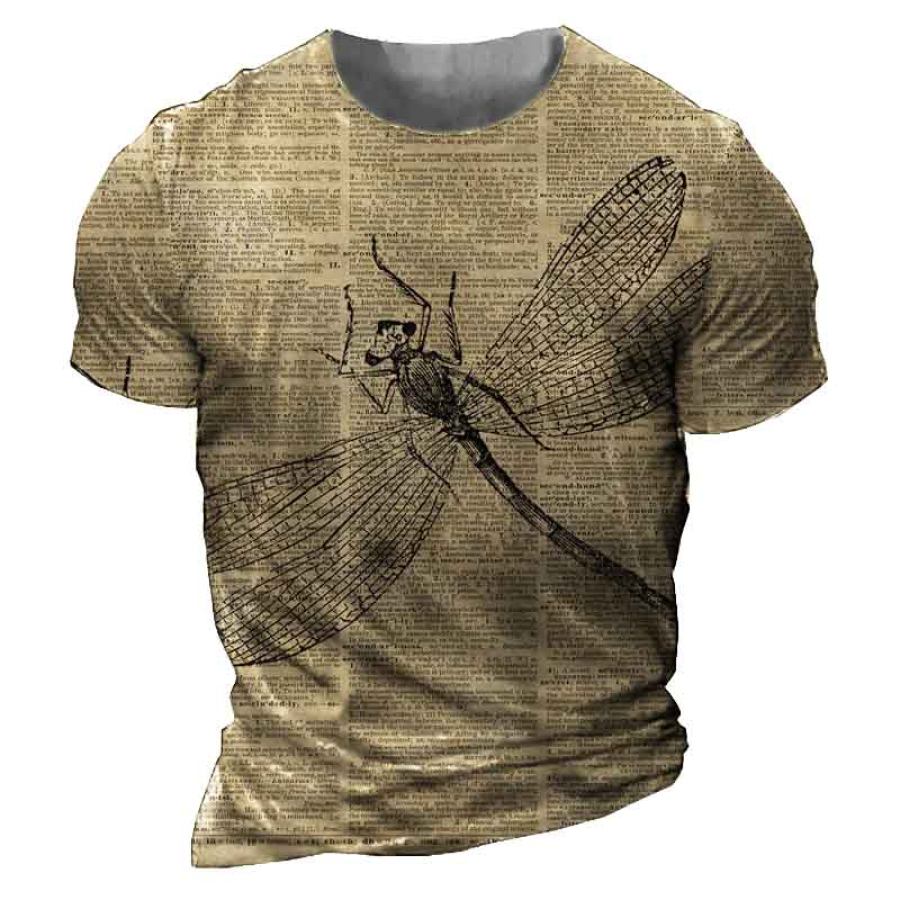 

Men's Dragonfly Vintage Henley T-Shirt