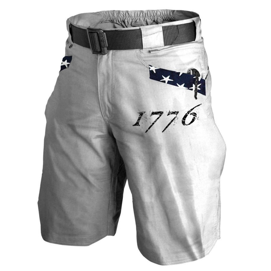 

Men's 1776 American Flag Print Patriotic