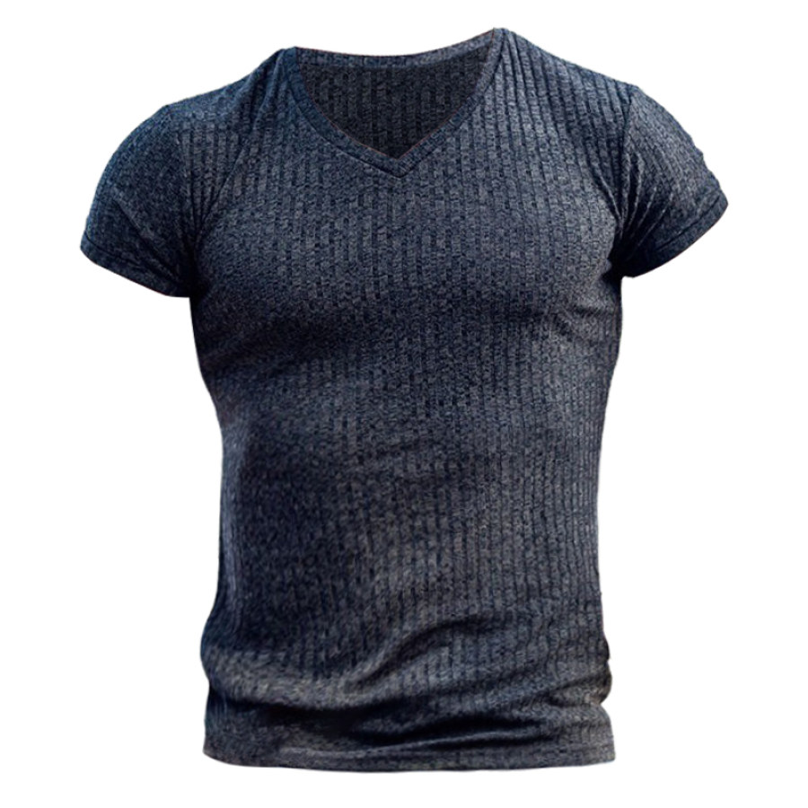 Men's Training V-Neck Short Sleeve T-Shirt