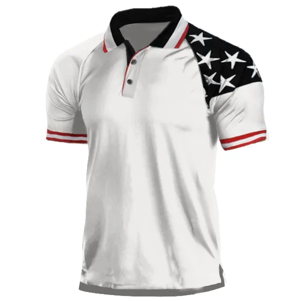 Men's Freedom Pique Polo Polo Shirt - Mosaicnew.com 