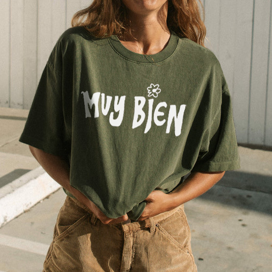 Women's Muy Bien Print Chic Loose T-shirt