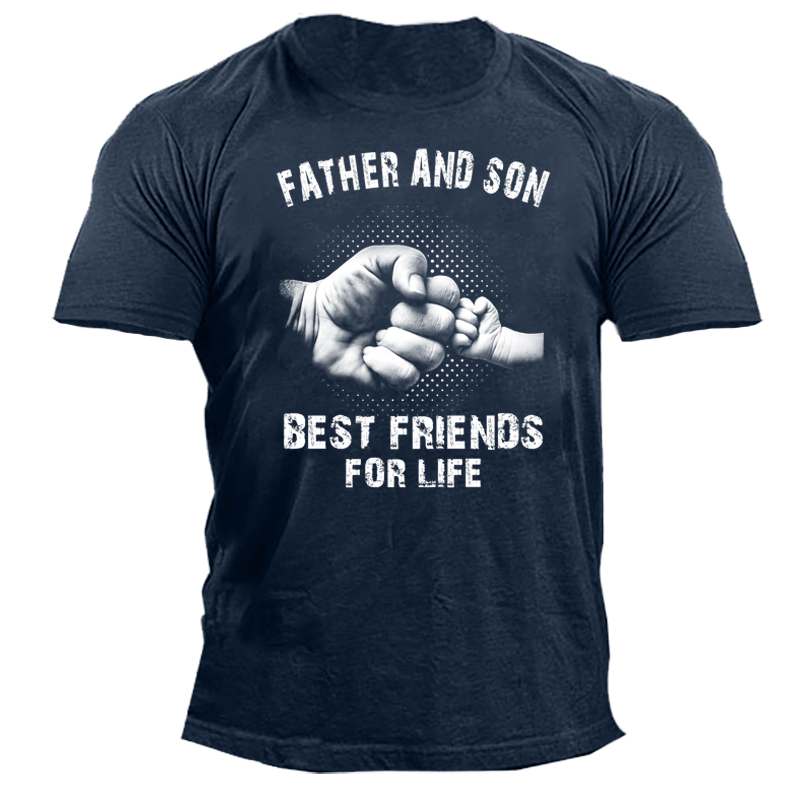 Father And Son Best Chic Friends For Life Men's T-shirt