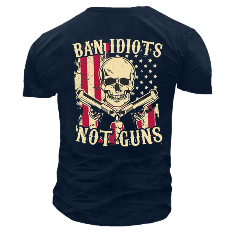 Ban Idiots Men Cotton Tee