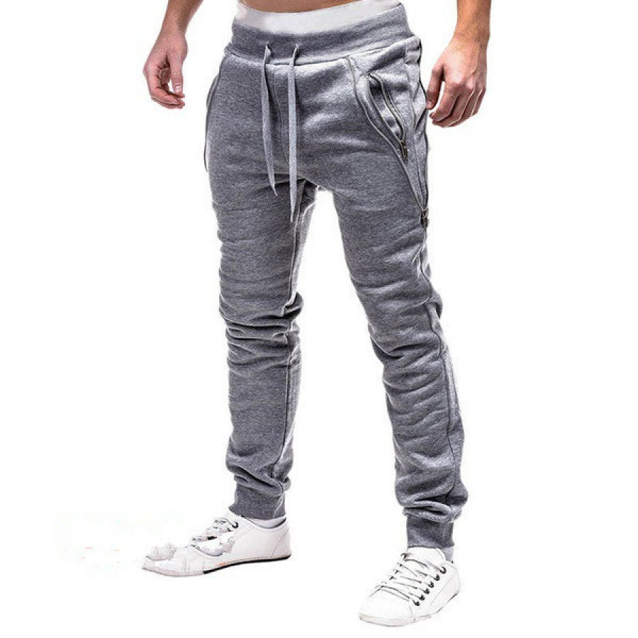 Брюки t-Mode Herren Jogginghose, leichte Mikrofaser Sport- Freizeithose-Grau-3xl t Mode