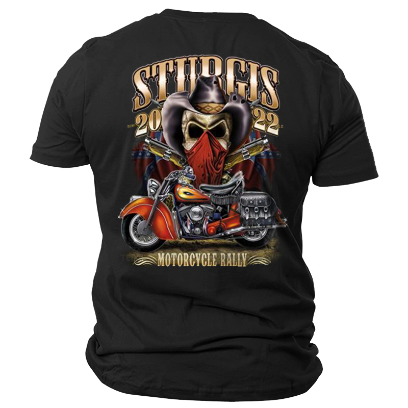Sturgis Motorcycle Rally 2022 Chic Men's Cotton T-shirt