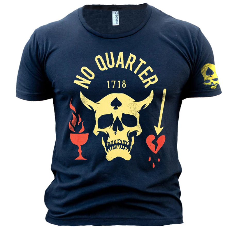 

Men's Skull Vintage Print T-Shirt