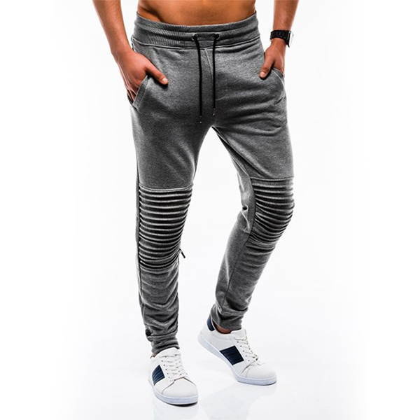Men's Outdoor Striped Pleated Chic Casual Sports Pants