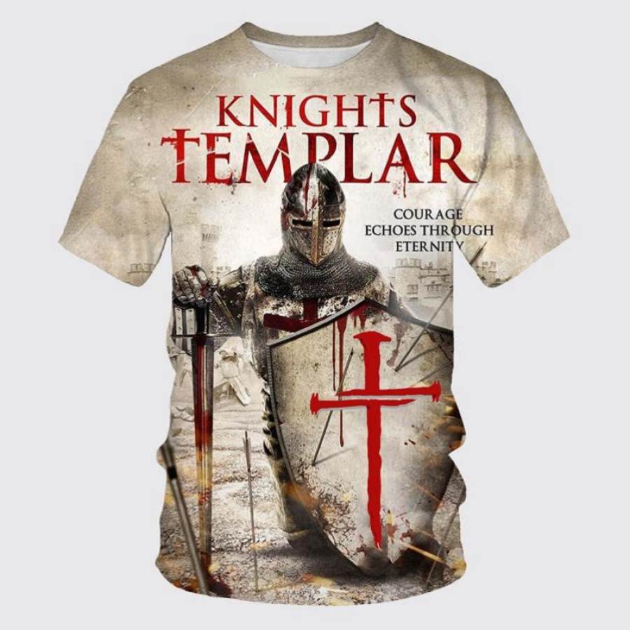 

Templar Print Men's Short Sleeve T-Shirt