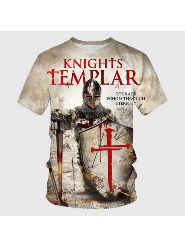 Templar Print Men's Short Sleeve T-Shirt