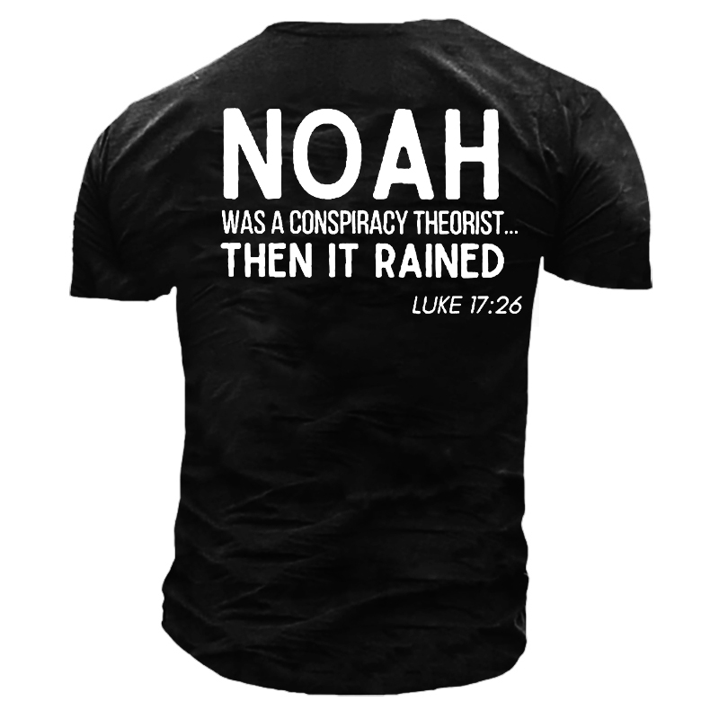 Noah Conspiracy Theorist Men's Chic Short Sleeve Cotton T-shirt
