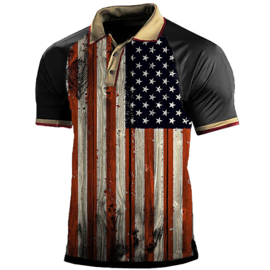 

Men's Casual Printed Polo Shirt