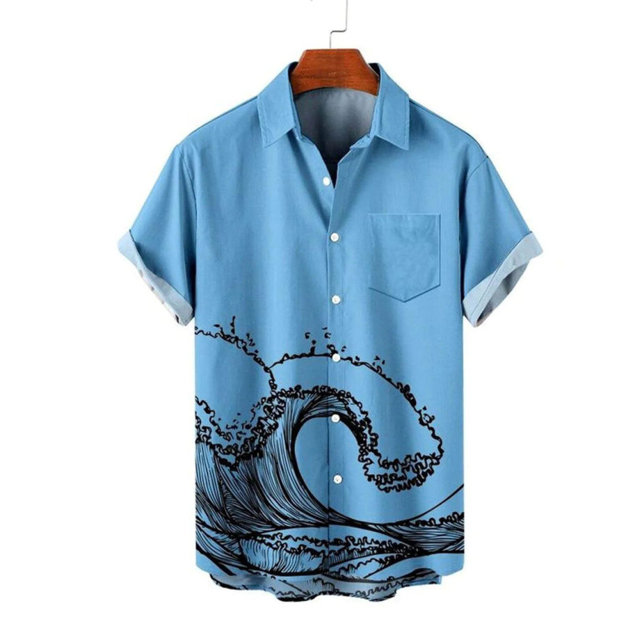 

Men's Surf Beach Short Sleeve Shirt