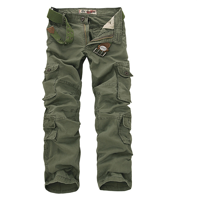 Men's Washed Cargo Pants Chic Multi-pocket Casual Pants