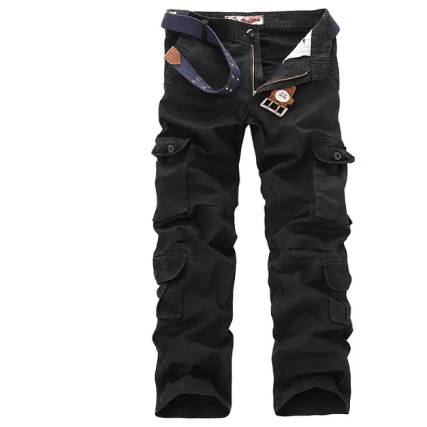 Men's Washed Cargo Pants Multi-pocket Casual Pants - Honeylop.chimpone.com 