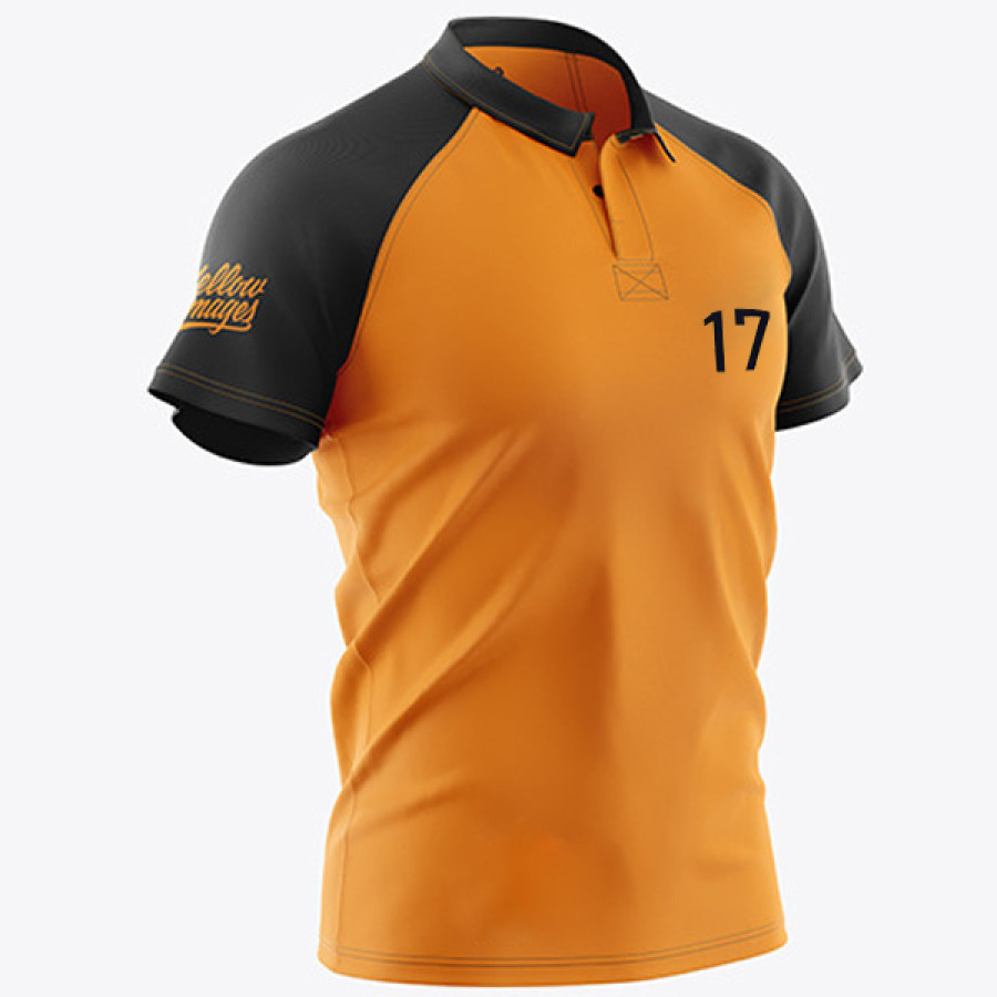 

Sports Digital Print Men's Polo Short Sleeve T-Shirt