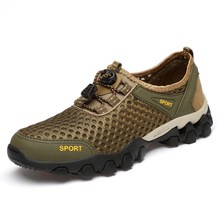 

Men's Breathable Mesh Splicing Non-Slip Outdoor Sports Casual Shoes