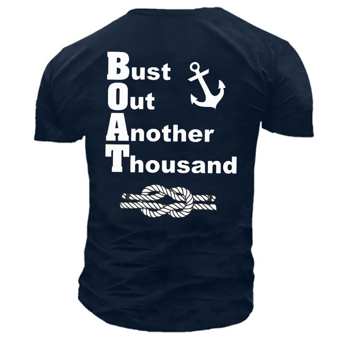 Men's Bust Out Another Chic Thousand Anchor Print Cotton T-shirt