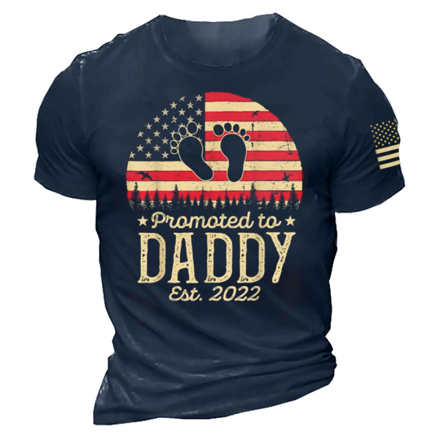 

Promoted To Daddy 2022 First Time Fathers Men's T-Shirt