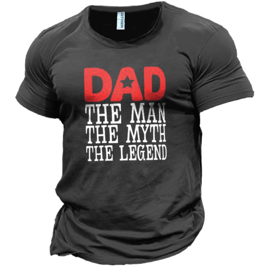 

The Man The Legend Men's Funny Dad Cotton T-Shirt
