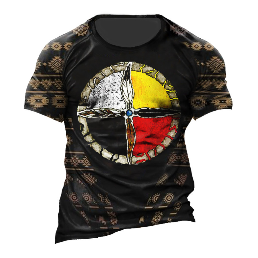 

Men's Ethnic German Flag Ethnic Graphic Print T-Shirt