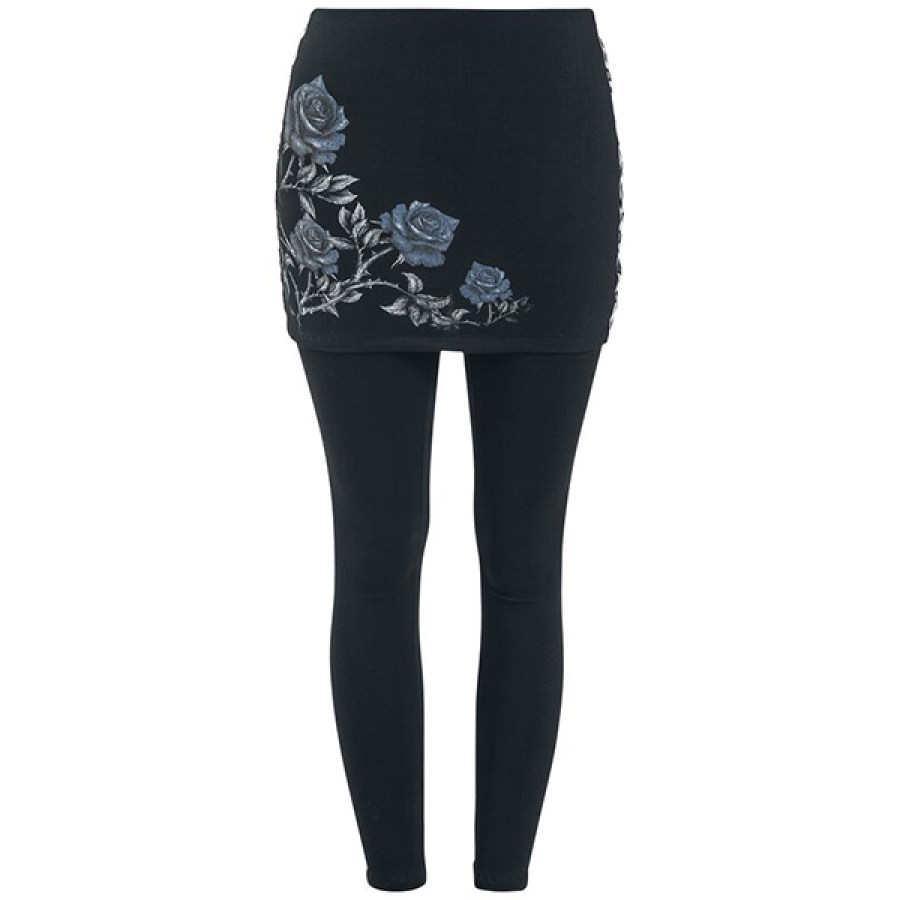 

Dark Wind Rose Print Trousers