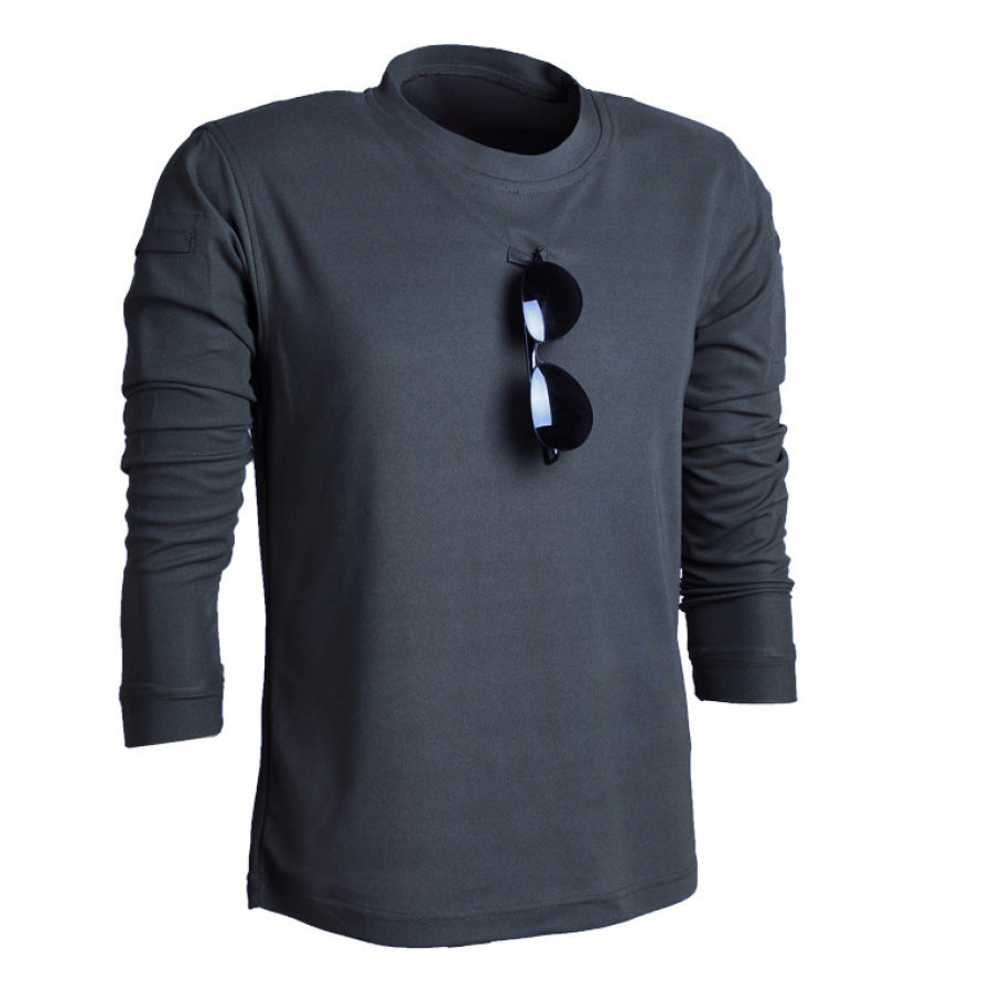 

Mens Long-sleeved Stretch Sweat-absorbent Training T-shirt