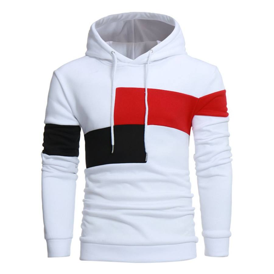 

Casual Stitching Long Sleeve Hoodie