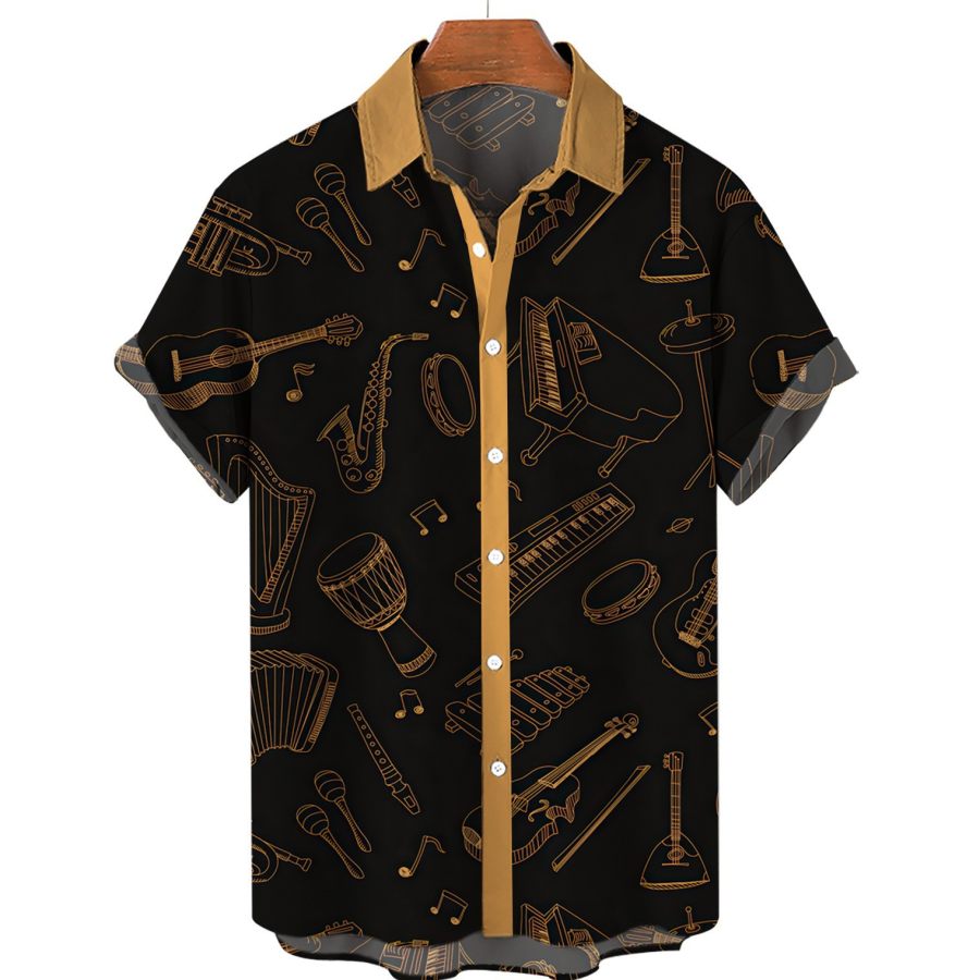 

Men's Music Beach Short Sleeve Shirt