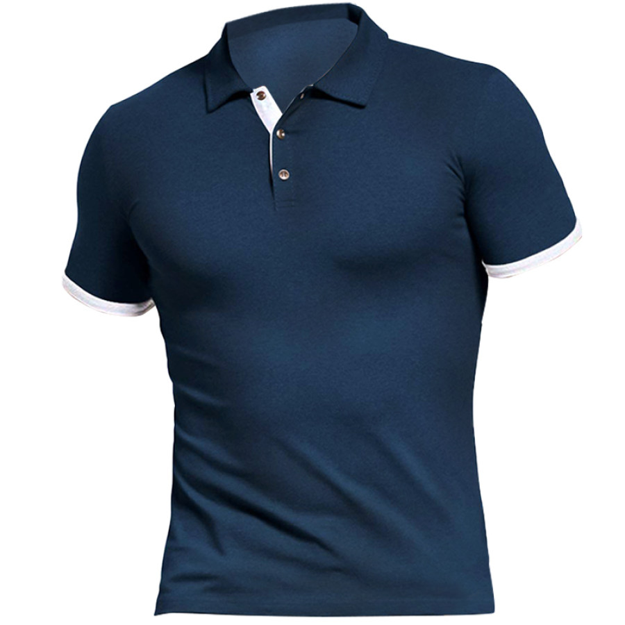 

Men's Polo Casual Training Short Sleeve T-Shirt