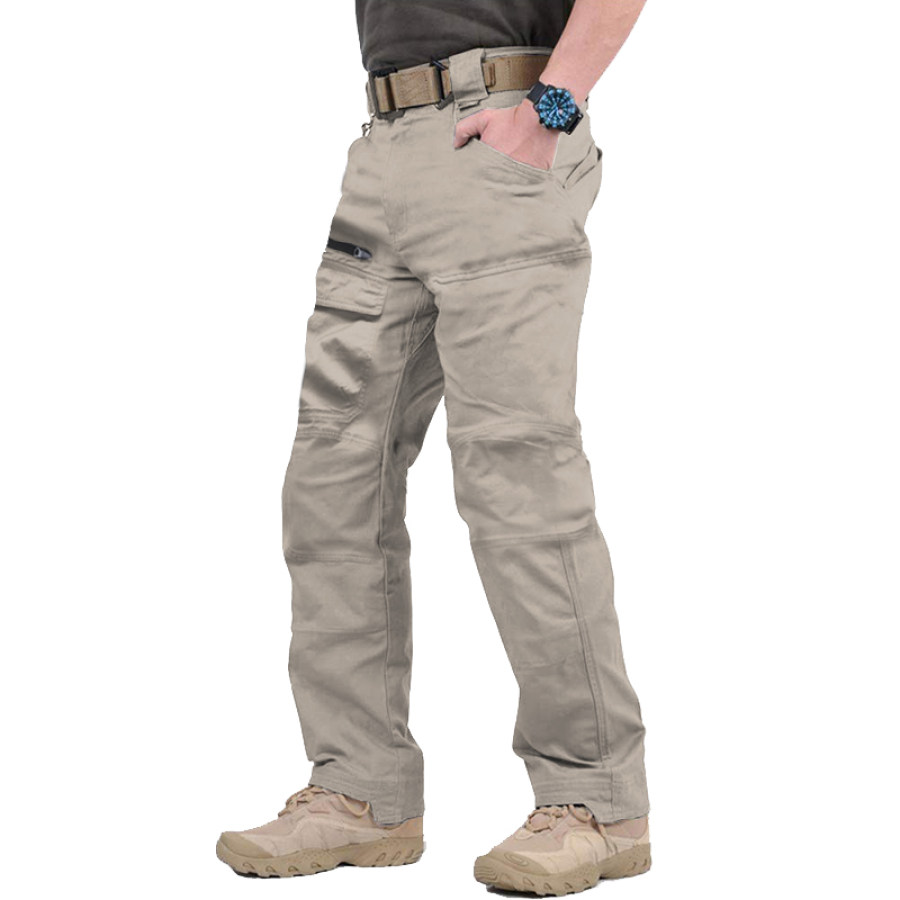 

Мужские тактические брюки-карго с несколькими карманами на открытом воздухе