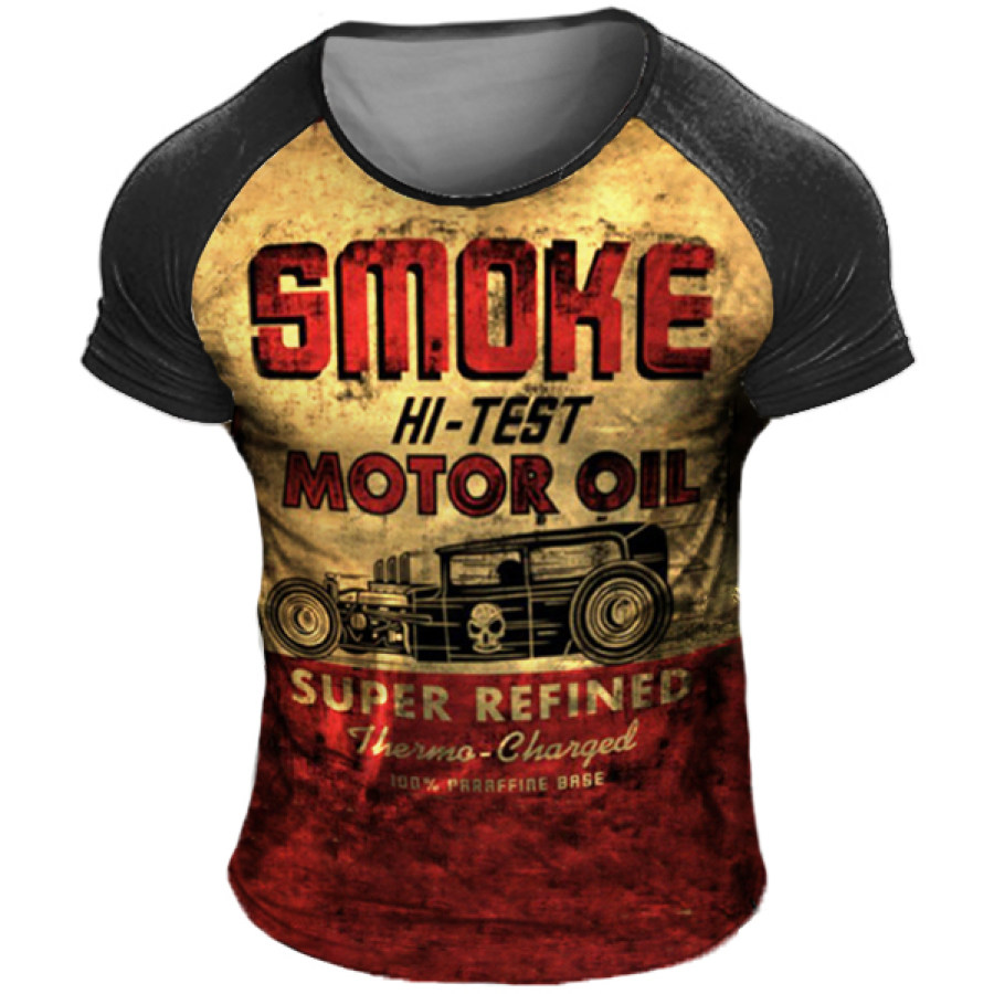

Men's Outdoor Vintage Print Short Sleeve T-Shirt