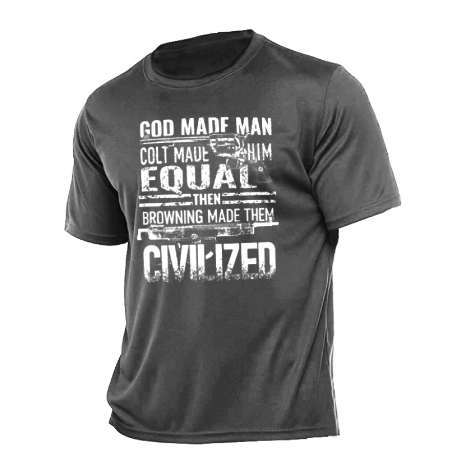 

God Made Man Equal Men's Cotton T-Shirt