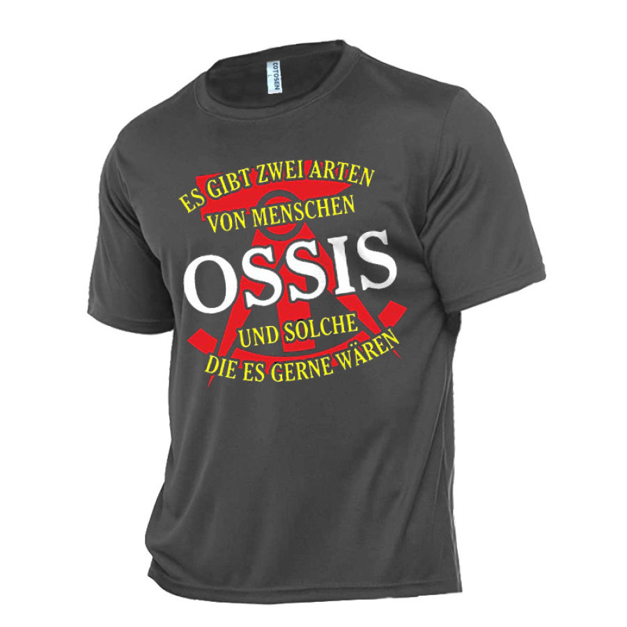 

Men's East German Graphic Print Cotton T-Shirt